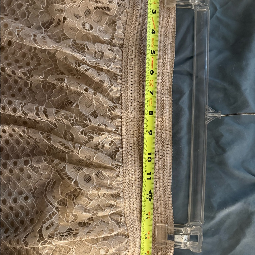 Metro Wear Cream Lace Midi Skirt - Picture 8 of 9